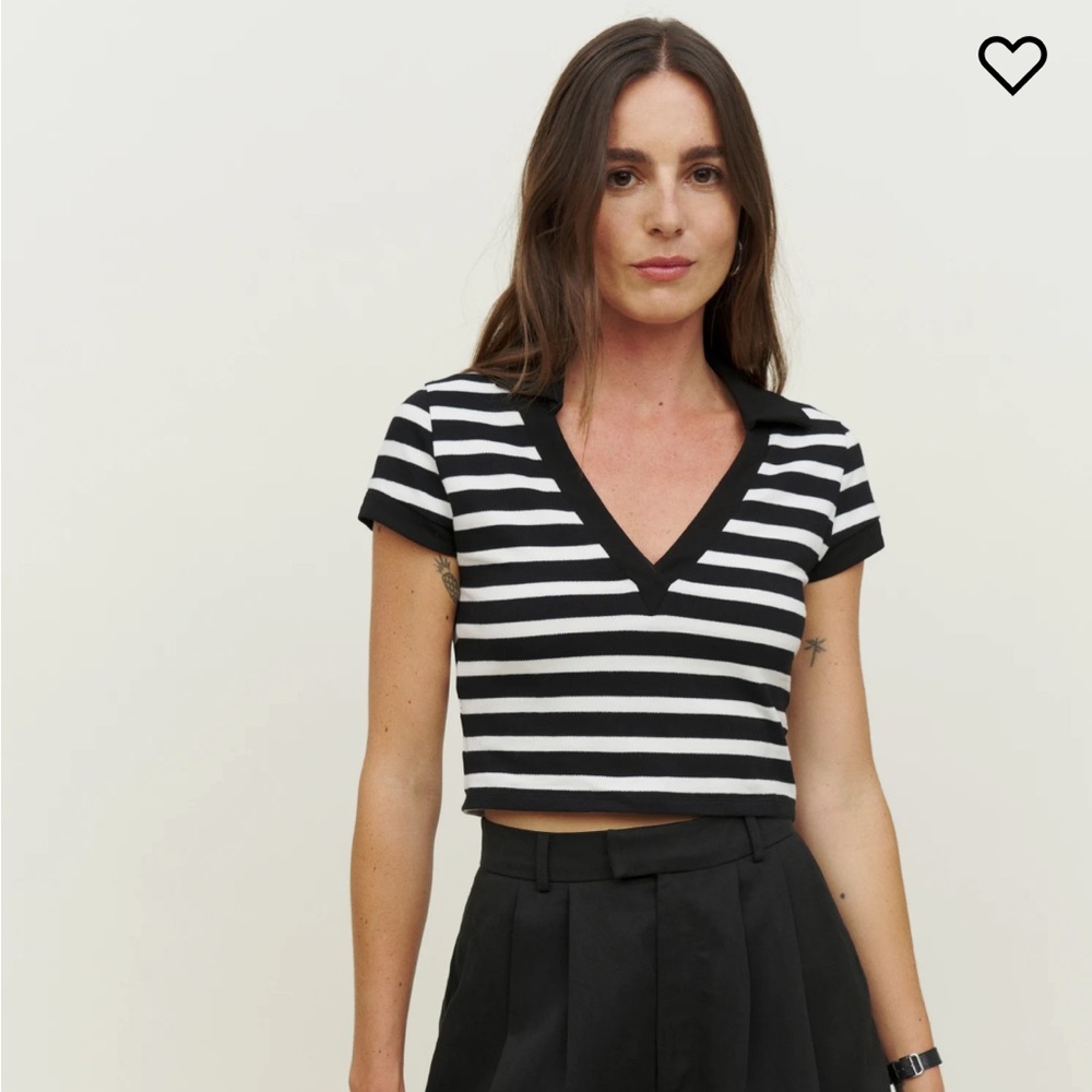 Reformation Lovella Stripe Top - XS